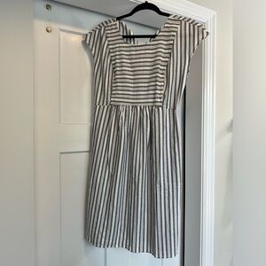 Seraphine Cotton Stripe Maternity & Nursing Dress, size 2. New with tags